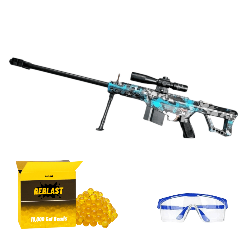 Electric Gel Water Bead Blaster Toy | Barrett Style - Outdoor Game for Kids Blue
