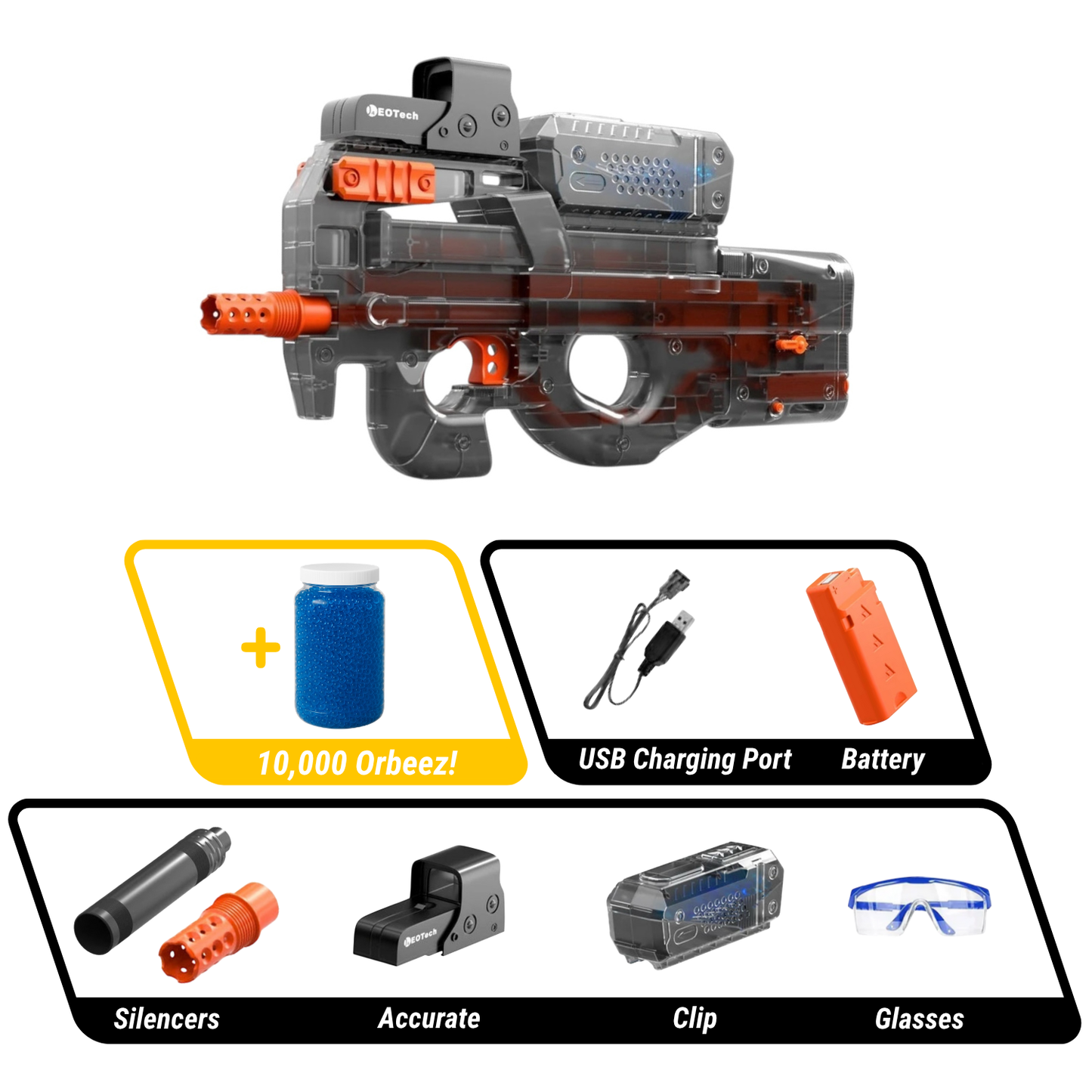Gel Blaster Machine Gun | P90
