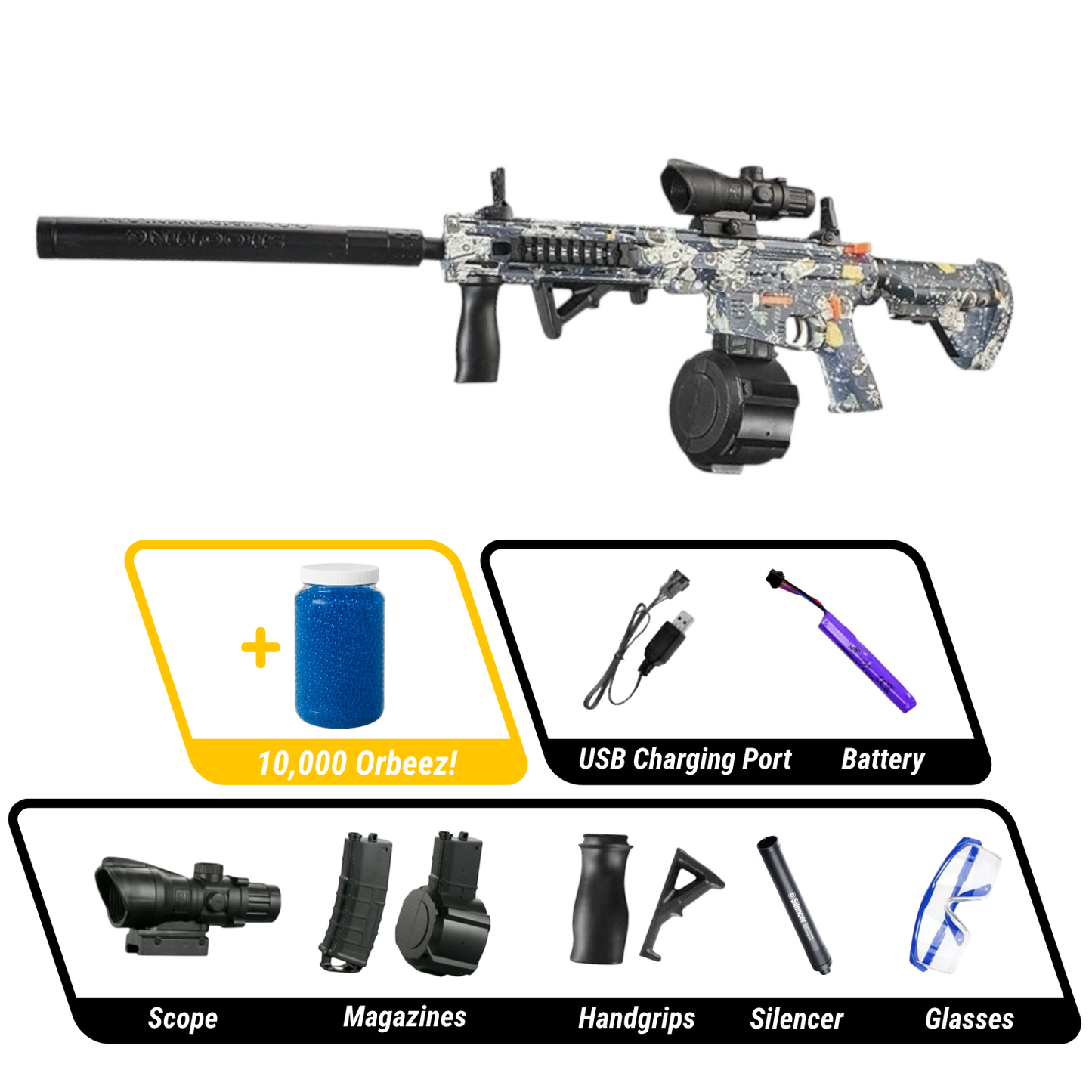 Orbeez Gun Assault Rifle | M4A1 Tactical Beast