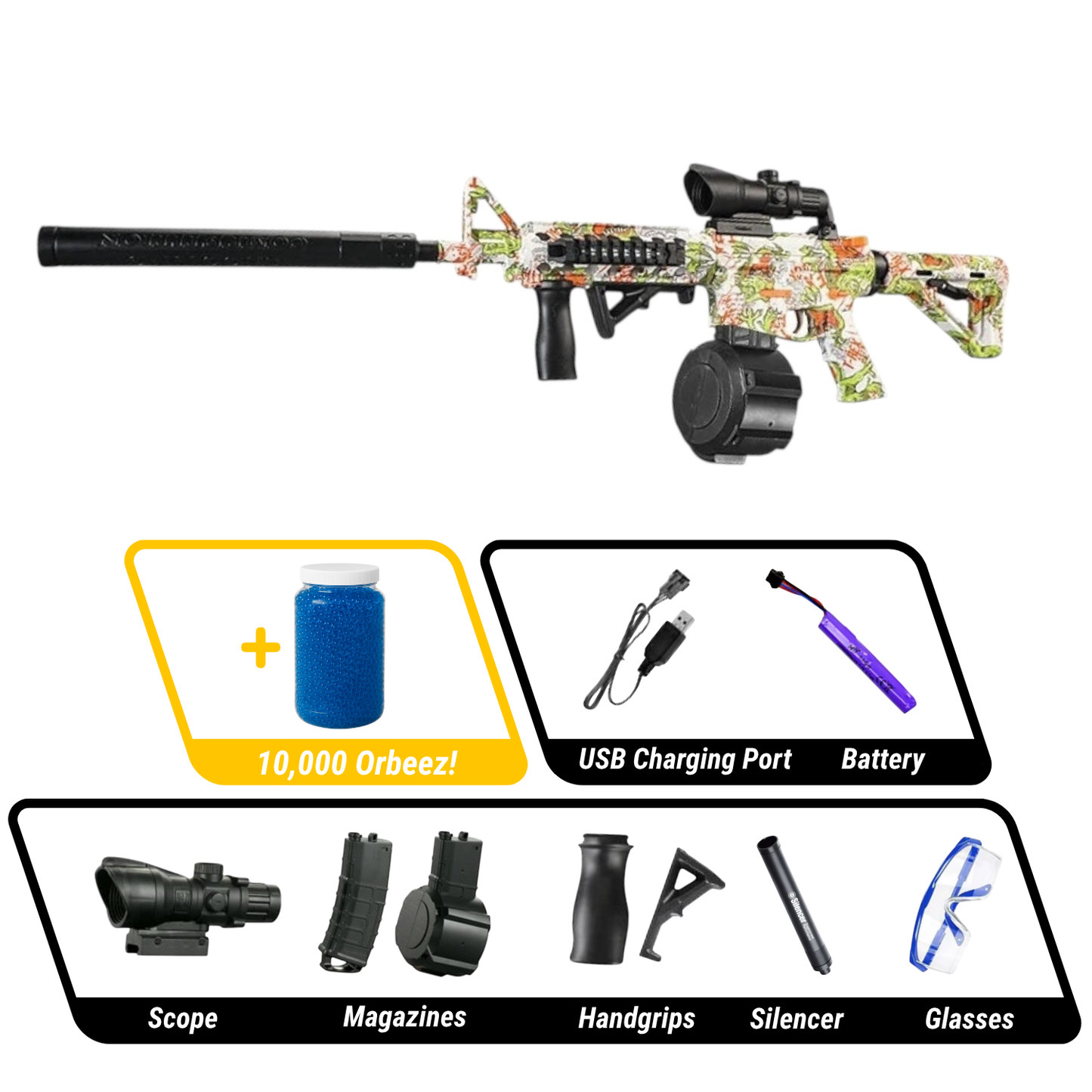 Orbeez Gun Assault Rifle | M4A1 Tactical Beast