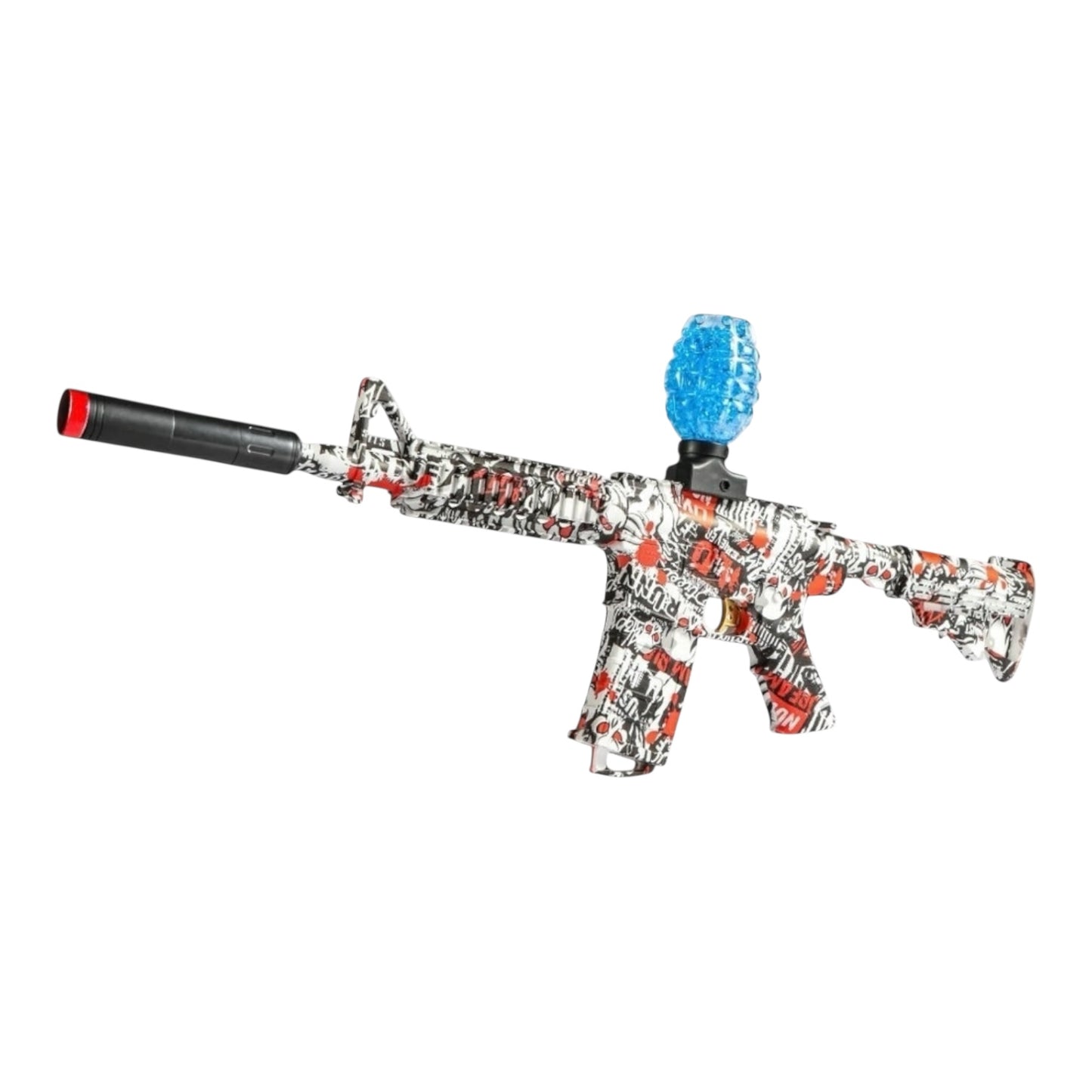 Orbeez Gun Assault Rifle | Suppressor Colt M4A1 Red