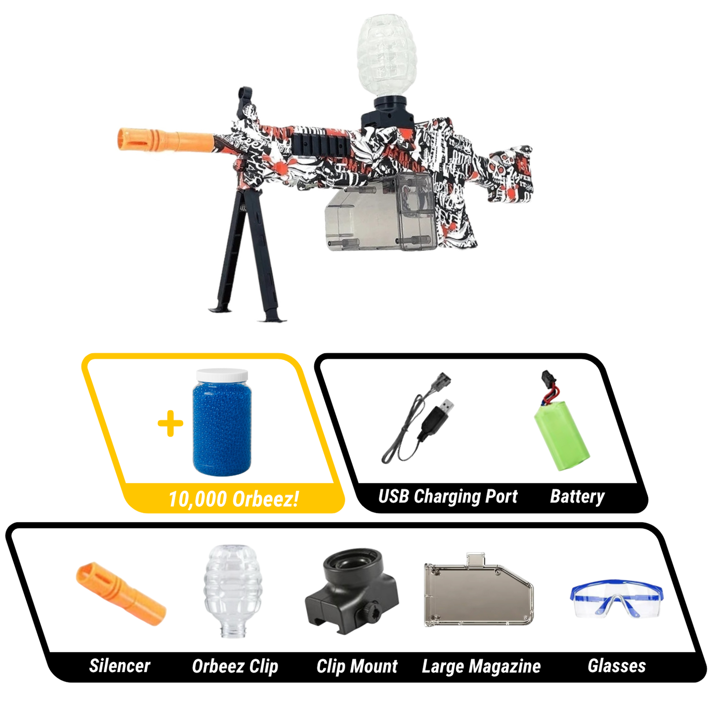 Orbeez Machine Gun | M249 SAW