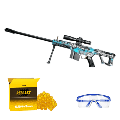 Electric Gel Water Bead Blaster Toy | Barrett Style - Outdoor Game for Kids Blue