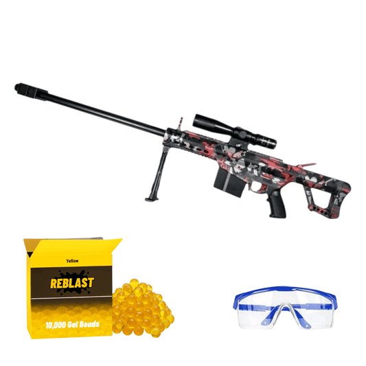 Electric Gel Water Bead Blaster Toy | Barrett Style - Outdoor Game for Kids Red