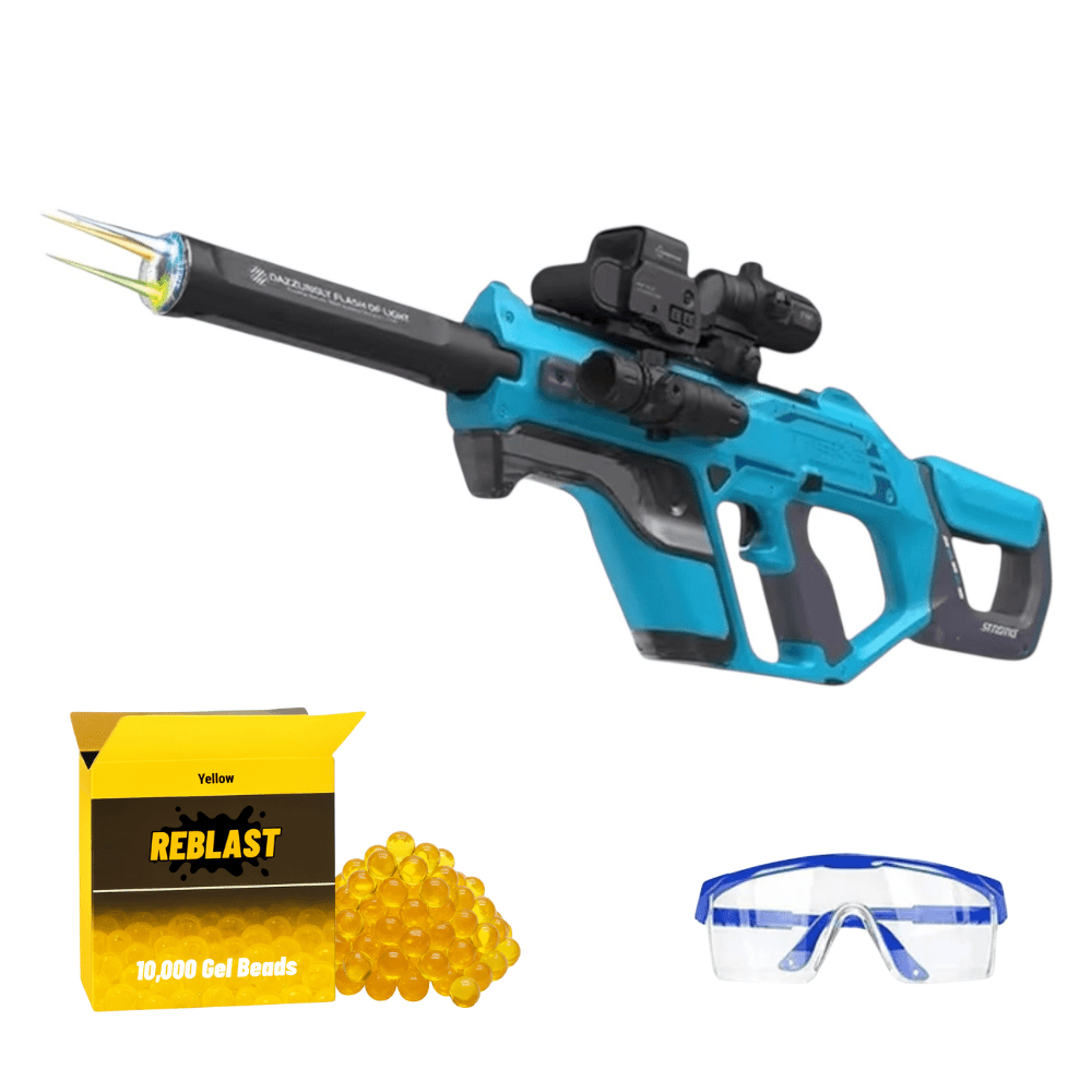 Electric Gel Water Bead Blaster Toy | Neo P90 - Outdoor Game for Kids Blue