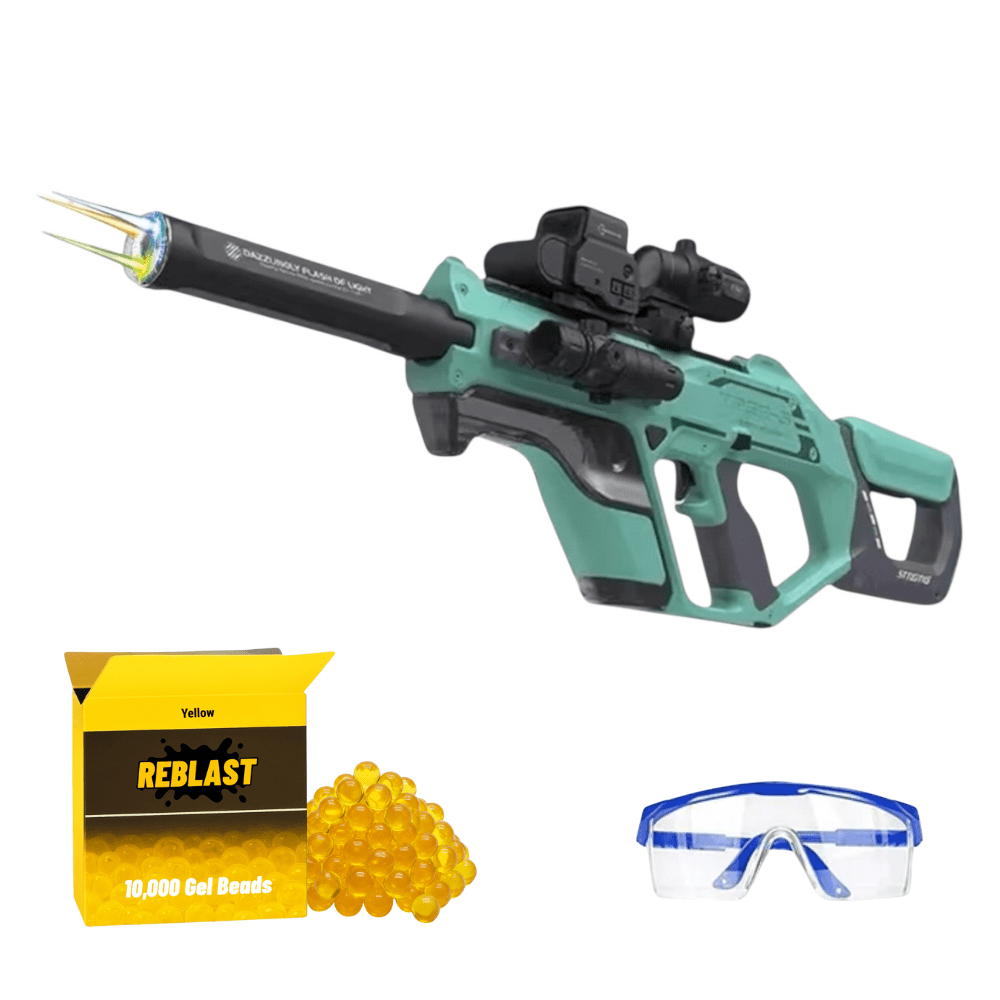 Electric Gel Water Bead Blaster Toy | Neo P90 - Outdoor Game for Kids Green