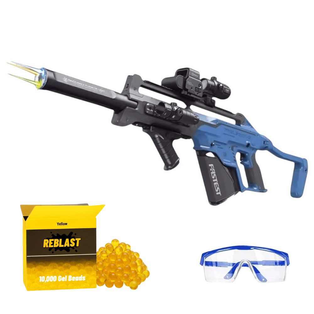 Electric Gel Water Bead Blaster Toy | Vector - Outdoor Game for Kids Blue