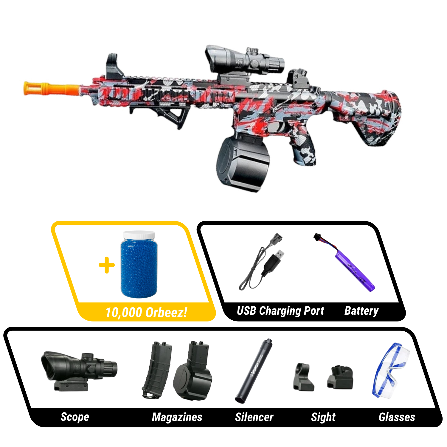 Orbeez Gun Assault Rifle | M416 Ghost Strike