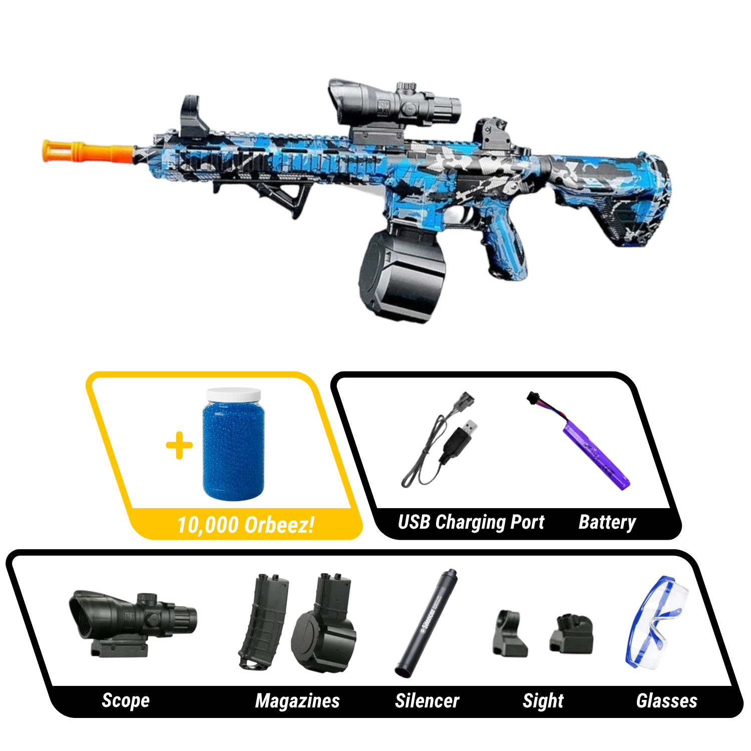 Orbeez Gun Assault Rifle | M416 Ghost Strike