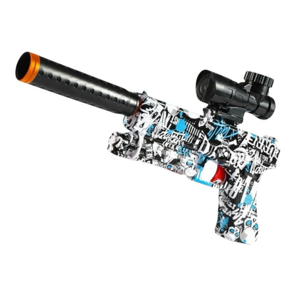 Orbeez Gun Pistol | Suppressed Glock E018S Blue