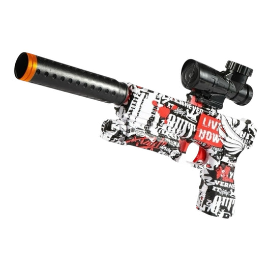 Orbeez Gun Pistol | Suppressed Glock E018S Red
